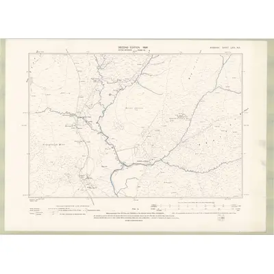 1894 Map of Ayrshire Sheet LXIII.NE, 1896 Print