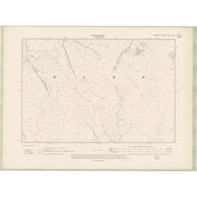 1907 Map of Ayrshire Sheet LXIII.NW, 1910 Print