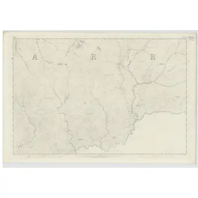 1856 Map of Ayrshire, Sheet LXIII, 1858 Print