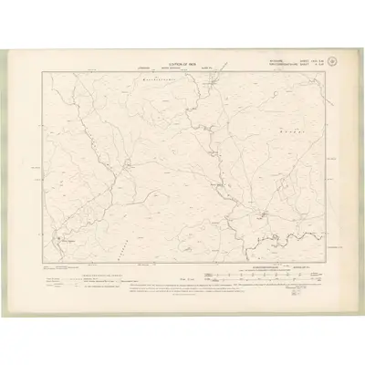 1907 Map of Ayrshire Sheet LXIII.SW, 1909 Print