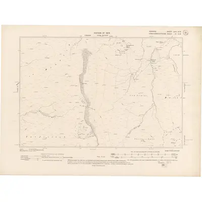 1907 Map of Ayrshire Sheet LXIV.NW, 1909 Print