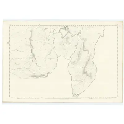 1856 Map of Ayrshire, Sheet LXIV, 1858 Print