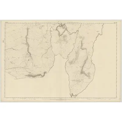 1856 Map of Ayrshire, Sheet LXIV, 1858 Print