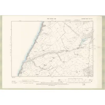 1894 Map of Ayrshire Sheet LXIX.NE, 1896 Print