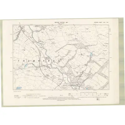 1894 Map of Ayrshire Sheet LXVII.NW, 1897 Print