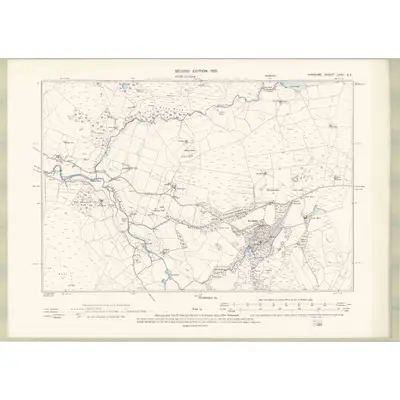 1894 Map of Ayrshire Sheet LXVII.SE, 1896 Print