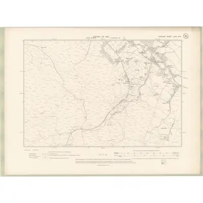 1907 Map of Ayrshire Sheet LXVII.SW, 1910 Print