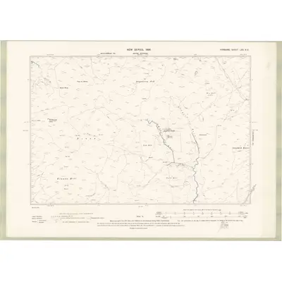 1894 Map of Ayrshire Sheet LXX.NE, 1896 Print