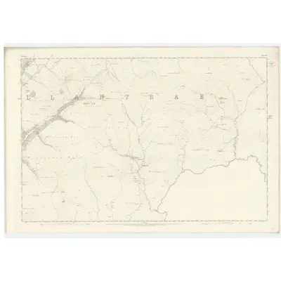 1856 Map of Ayrshire, Sheet LXX, 1857 Print