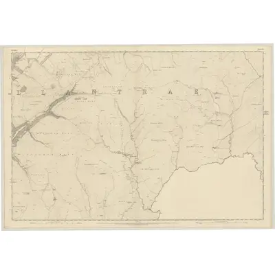 1856 Map of Ayrshire, Sheet LXX, 1857 Print