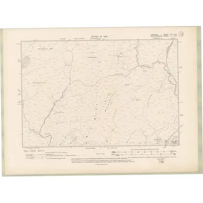 1907 Map of Ayrshire Sheet LXX.SE, 1909 Print