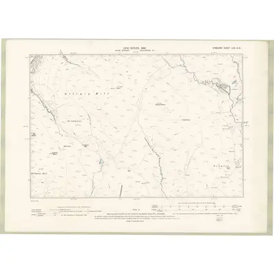 1894 Map of Ayrshire Sheet LXX.SW, 1896 Print