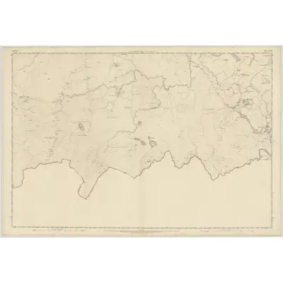 1855 Map of Ayrshire, Sheet LXXI, 1857 Print