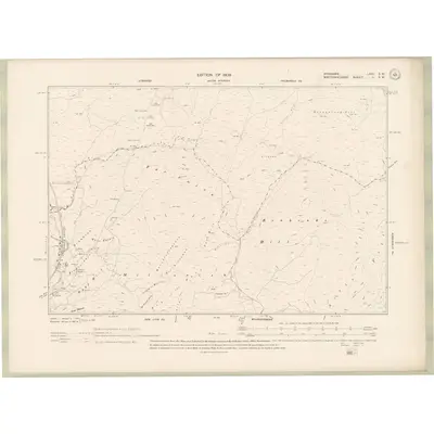1907 Map of Ayrshire Sheet LXXI.SW, 1909 Print