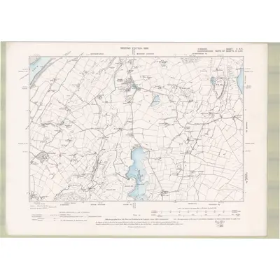 1895 Map of Ayrshire Sheet V.SE, 1898 Print