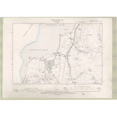 1895 Map of Ayrshire Sheet VI.SE, 1897 Print