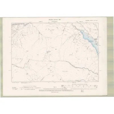 1895 Map of Ayrshire Sheet VII.NW, 1897 Print