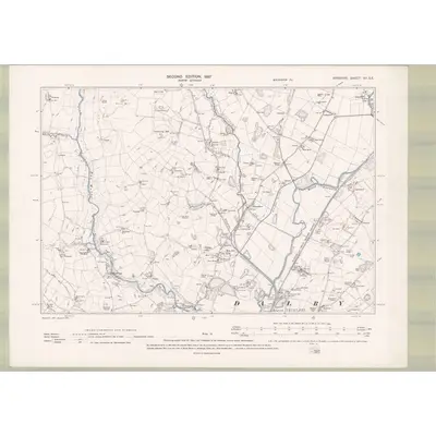 1895 Map of Ayrshire Sheet VII.SE, 1897 Print