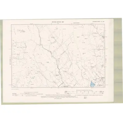 1895 Map of Ayrshire Sheet VII.SW, 1897 Print