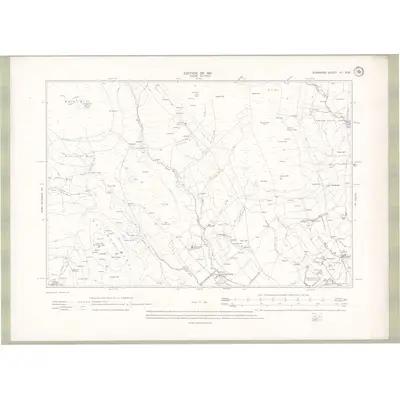 1908 Map of Ayrshire Sheet VII.SW, 1911 Print