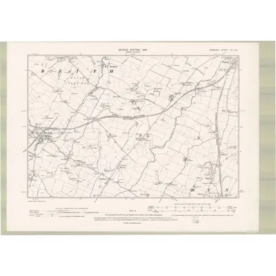 1895 Map of Ayrshire Sheet VIII.SE, 1897 Print