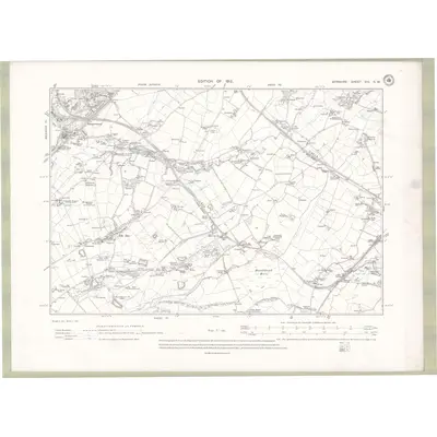 1902 Map of Ayrshire Sheet VIII.SW, 1912 Print