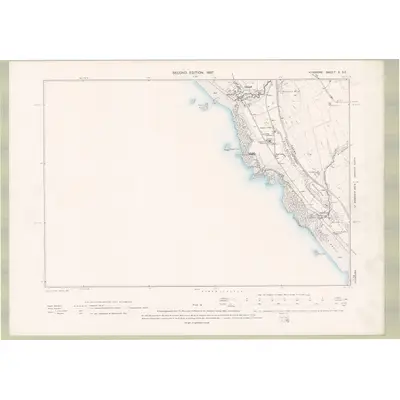 1895 Map of Ayrshire Sheet X.SE, 1897 Print