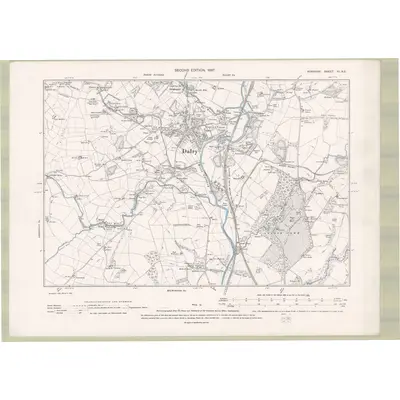 1895 Map of Ayrshire Sheet XI.NE, 1897 Print