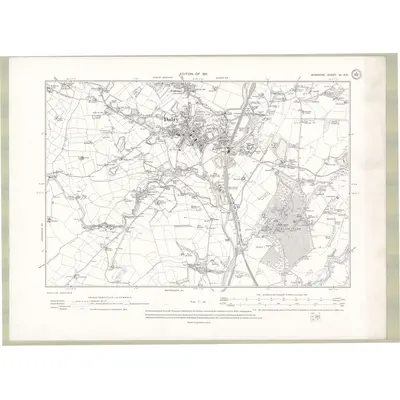 1909 Map of Ayrshire Sheet XI.NE, 1911 Print