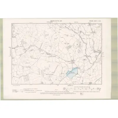 1895 Map of Ayrshire Sheet XI.NW, 1897 Print