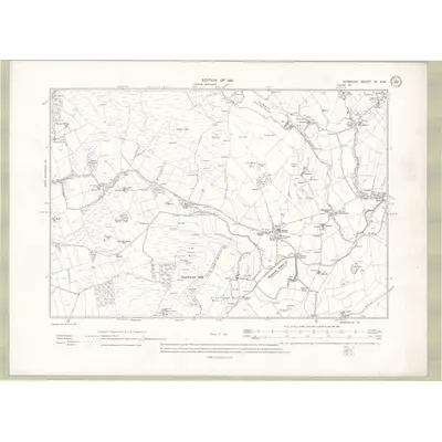 1908 Map of Ayrshire Sheet XI.NW, 1911 Print