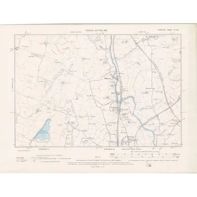 1895 Map of Ayrshire Sheet XI.SE, 1897 Print