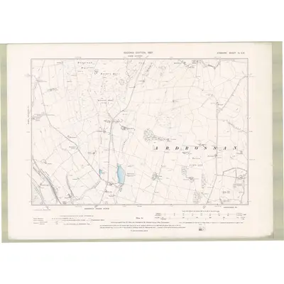 1895 Map of Ayrshire Sheet XI.SW, 1897 Print