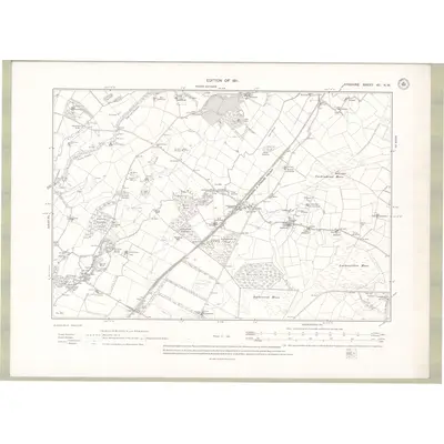 1909 Map of Ayrshire Sheet XII.NW, 1911 Print