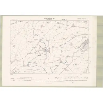 1895 Map of Ayrshire Sheet XII.SE, 1897 Print