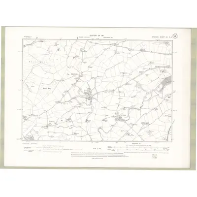 1908 Map of Ayrshire Sheet XII.SE, 1911 Print