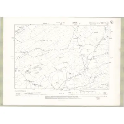 1908 Map of Ayrshire Sheet XIII.NE, 1912 Print