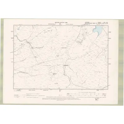 1895 Map of Ayrshire Sheet XIV.NW, 1898 Print
