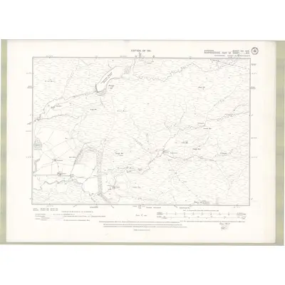 1908 Map of Ayrshire Sheet XIV.SW, 1911 Print