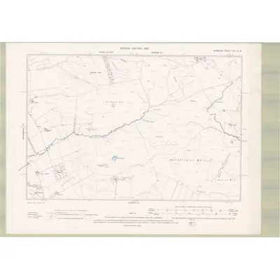 1895 Map of Ayrshire Sheet XIX.NW, 1897 Print