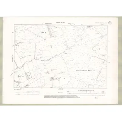 1908 Map of Ayrshire Sheet XIX.NW, 1910 Print