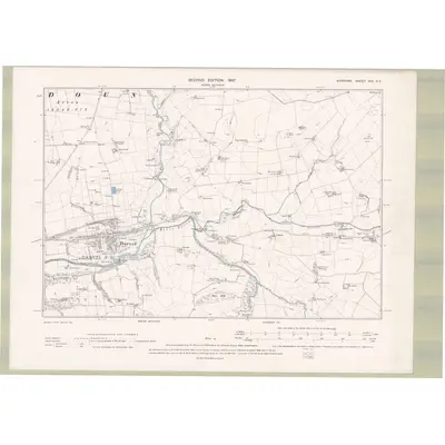1895 Map of Ayrshire Sheet XIX.SE, 1897 Print