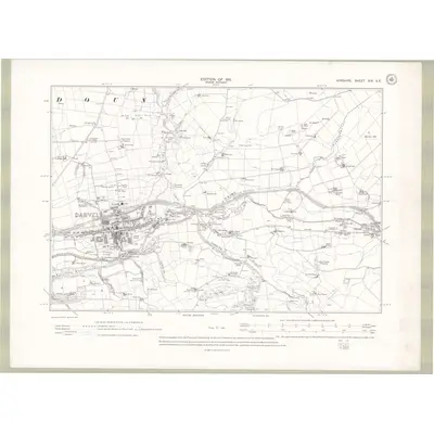 1908 Map of Ayrshire Sheet XIX.SE, 1911 Print