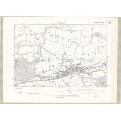 1908 Map of Ayrshire Sheet XIX.SW, 1911 Print