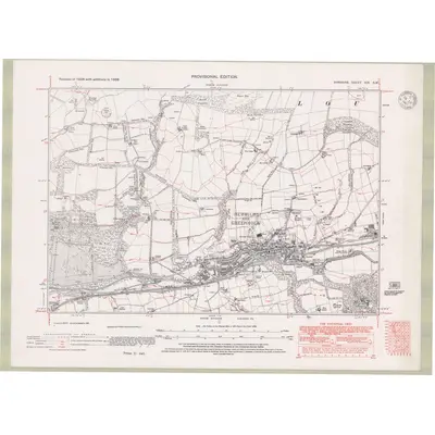 1938 Map of Ayrshire Sheet XIX.SW, 1947 Print