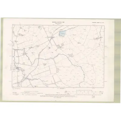 1894 Map of Ayrshire Sheet XL.NE, 1897 Print