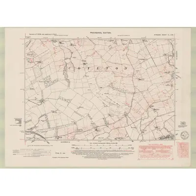 1947 Map of Ayrshire Sheet XL.NW, 1949 Print