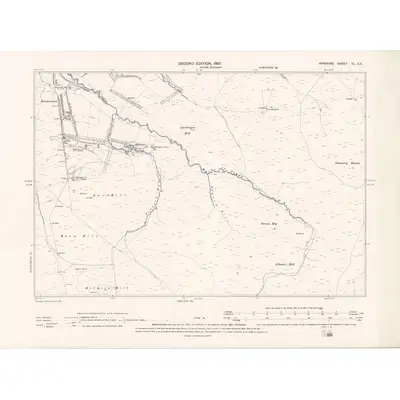 1894 Map of Ayrshire Sheet XL.SE, 1897 Print