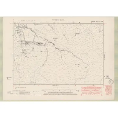1946 Map of Ayrshire Sheet XL.SE, 1949 Print
