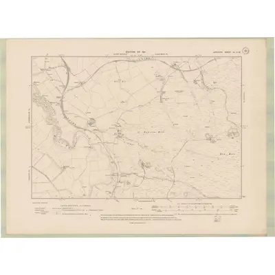 1908 Map of Ayrshire Sheet XL.SW, 1911 Print